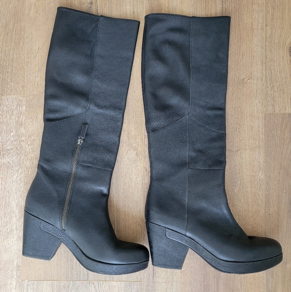 Eileen Fisher women's Ivy leather motorcycle boots, size 9 - Picture 3 of 11
